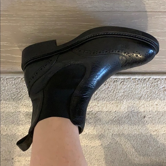 Black short biker boot - Picture 5 of 8